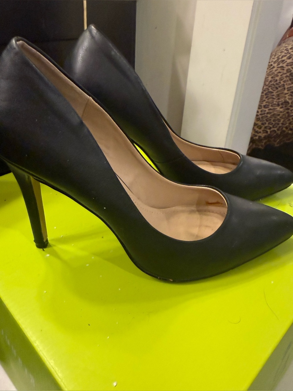 Charles by Charles David Black Pointed Toe Stiletto Pumps Heels 7.5